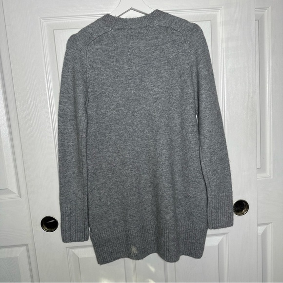 ZARA Women’s Soft Knit Sweater Dress XSmall Heather Grey Preppy Office Normie - Picture 8 of 15